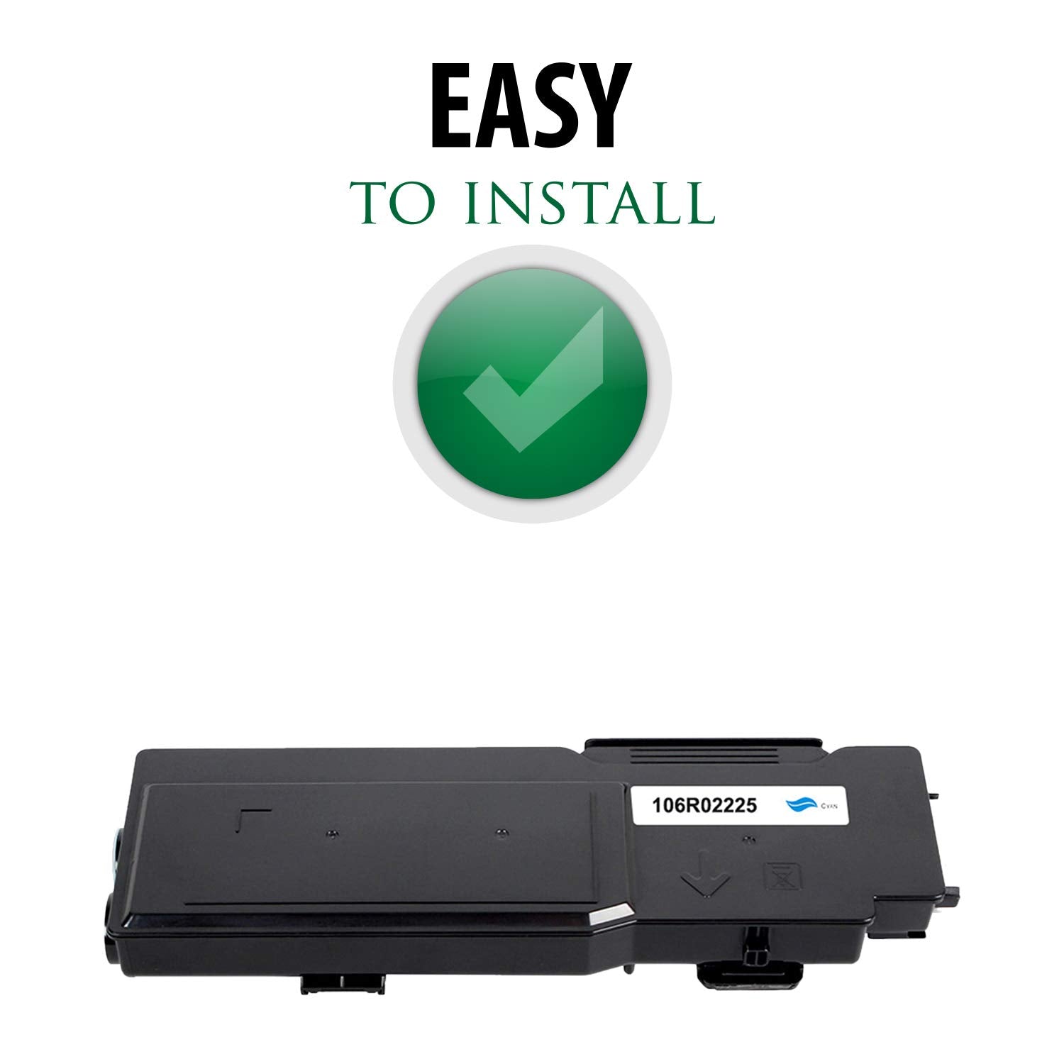 Premium Ink&Toner | Re-Manufactured Toner Cartridge Replacement for 106R02225 – Standard Yield Laser Printer Cartridge Compatible with Xerox
