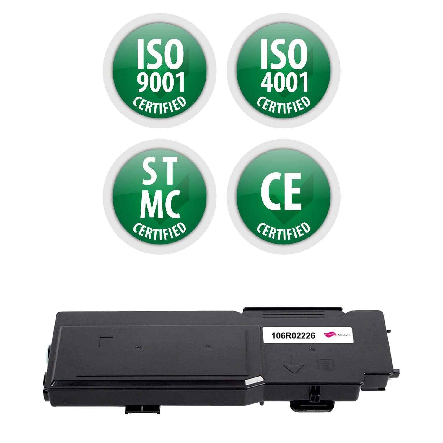 Premium Ink&Toner | Re-Manufactured Toner Cartridge Replacement for 106R02226 – Standard Yield Laser Printer Cartridge Compatible with Xerox